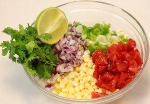 Onion, Corn & Tomato Salad