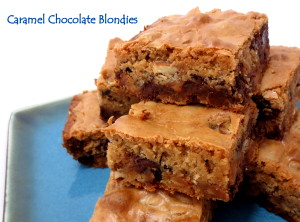 Caramel Chocolate Blondies