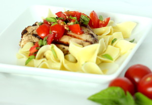 Chicken with Bruschetta Sauce