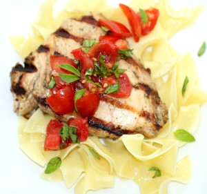 Chicken with Bruschetta Sauce