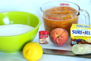 peach jam ingredients