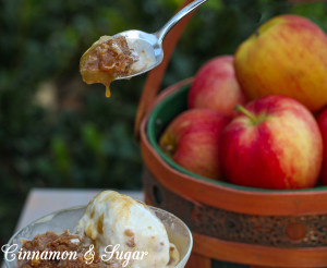 Brooklyn's Mom's Crazy Delicious Apple Crisp is a rich dessert that is perfect for a chilly autumn treat. A unique twist on the topping adds lots of flavor.