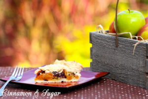 Apple Pie á la Grace Paley combines tart ruby cranberries, ambrosial orange apricots and crunchy fall apples together to make a pie that bursts with flavor!