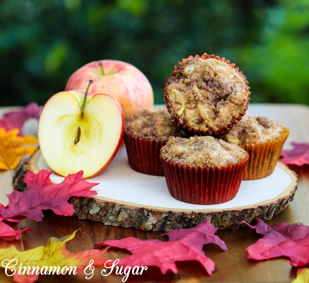 Cinnamon Apple Streusel Muffins Cinnamon and Sugar