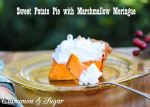 Sweet Potato Pie with Marshmallow Meringue