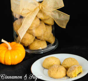 Seasonal flavors and lightly spiced these Pumpkin Snickerdoodles are a perfect addition to any holiday dessert table or edible gifts for family & friends.