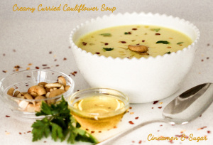 Creamy Curried Cauliflower Soup