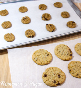 Chocolate Almond Crisps are crispy on the outside yet soft on the inside. Chocolate chips are the natural compliment to the almond butter flavored cookies. 