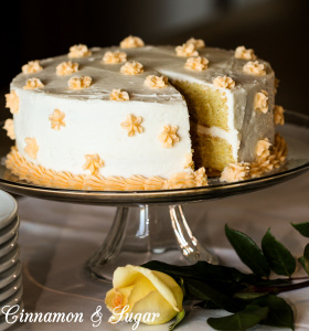 Fat-free orange cake that still tastes rich and ultra moist even without frosting. When topped with super flavorful orange buttercream this cake is wedding worthy but you'll want to make it for any occasion! 