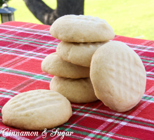 Four simple ingredients create buttery Scottish shortbread cookies that melt in your mouth! From a Scottish family's treasured recipe passed down for generations!