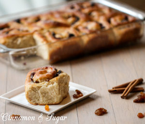 An iconic British recipe, Chelsea Buns combine raisins, cranberries, & sultanans with a rich yeast dough, flavored with cinnamon and lemon zest.