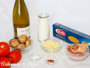 Pasta with Bacon and White Wine Sauce-8509