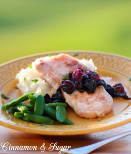 Using only 5 ingredients, Cranberry Balsamic Pork Chops are quick to cook with a stunning, flavorful pan sauce that will elevate any dinner! Recipe shared with permission granted by Peg Cochran, author of BERRY THE HATCHET. 