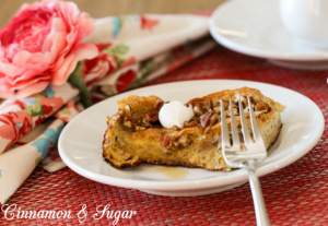 Sprinkled with flavorful Grand Marnier and buttery pecans, this easy to assemble Overnight French Toast will have your guests begging for your recipe!