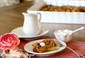 Sprinkled with flavorful Grand Marnier and buttery pecans, this easy to assemble Overnight French Toast will have your guests begging for your recipe!