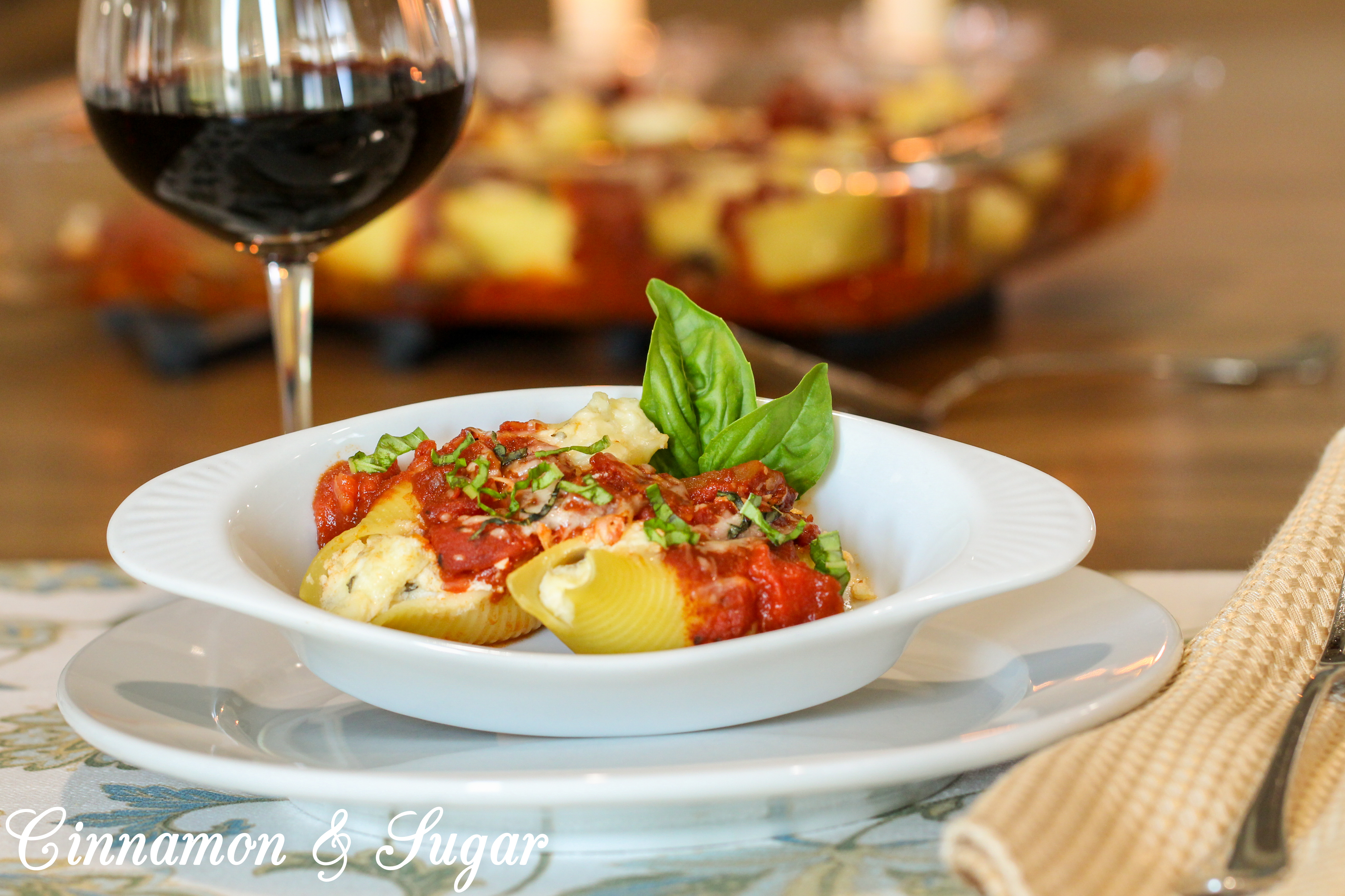 Three Cheese Stuffed Pasta Shells Recipe!