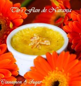 Tío’s Flan de Naranja (Orange Flan) combines simple ingredients and creates a sublime dessert. Creamy & rich, this dessert is perfect for special occasions. 