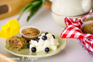 Using only 5 ingredients, these super easy to make Nutty Buttery Mini Muffins are reminiscent of pecan pie with generous amounts of pecans & brown sugar. 