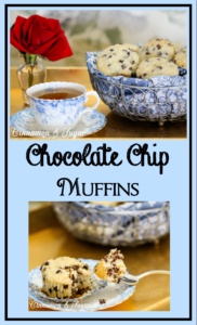 Chocolate Chip Muffins have a delicate, moist crumb, the added mini chocolate chips add a rich decadence and sparkling sugar adds visual & textural appeal.