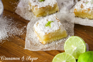 Kevin's Key Lime Bars combines tart key lime filling with a flaky shortbread crust to create a dessert that will make you feel like you're in the tropics! 