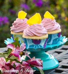 Lemon Cupcakes with Blackberry Buttercream are moist lemony cupcakes, topped with rich, creamy, slightly tart Blackberry Buttercream for a taste of summer! 