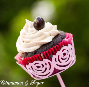 Double-Chocolate Espresso Cupcakes are a decadently rich & sinful dessert, topped with a creamy cloud of espresso frosting that is perfect for any occasion.