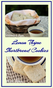 Delicately scented Lemon Thyme Cookies are flaky shortbread style cookies that melt in your mouth providing a refreshing taste for a simple dessert. 