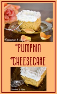 Pumpkin Cheesecake combines the warming flavors of fall with tangy cream cheese to create a luscious, creamy dessert that melts in your mouth!