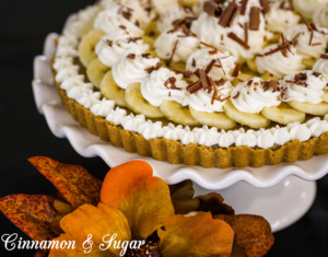 Classic Banoffee Pie is a traditional English dessert which combines bananas, toffee, and sweet whipped cream. It is certain to satisfy any sweet-tooth! 