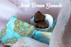 Irish Cream Ganache is a decadently rich candy. Dark chocolate is infused with the smooth flavor of Irish Cream for a surprisingly easy to make dessert.