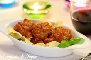 Matthew's Crock-pot Marinara Meatballs takes the hassle out of making meatballs by utilizing the crock-pot and a blender for a delicious homemade meal.