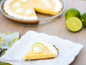 LA Lime Pie utilizes 3 simple pantry and fridge staples to fill a graham cracker crust. The resulting pie is a luscious dessert that will become a favorite! 