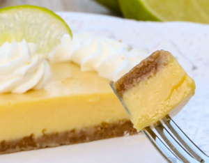 LA Lime Pie utilizes 3 simple pantry and fridge staples to fill a graham cracker crust. The resulting pie is a luscious dessert that will become a favorite! 