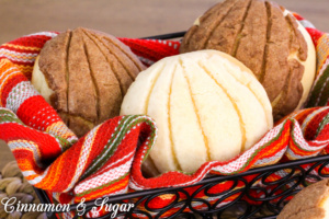 Conchas, the most well-known Mexican pastry, is named such due to the sugar shell sitting on top of the light and fluffy sweet bun.