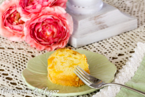 Using boxed cake mix as a base, Ginny Wiggins's Perfect Peach Bundt Cake is supremely moist and full of a generous amount of canned peaches for convenience.