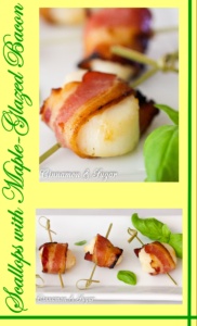 Scallops with Maple-Glazed Bacon are quick to assemble with simple ingredients, yet results in an elegant, delicious appetizer for any party or meal! 