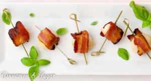 Scallops with Maple-Glazed Bacon are quick to assemble with simple ingredients, yet results in an elegant, delicious appetizer for any party or meal! 