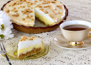 Peanut Butter Pie has sweetened creamy peanut butter on the bottom, while a fuss-free, custard forms middle layer, and is then topped with fluffy meringue. 