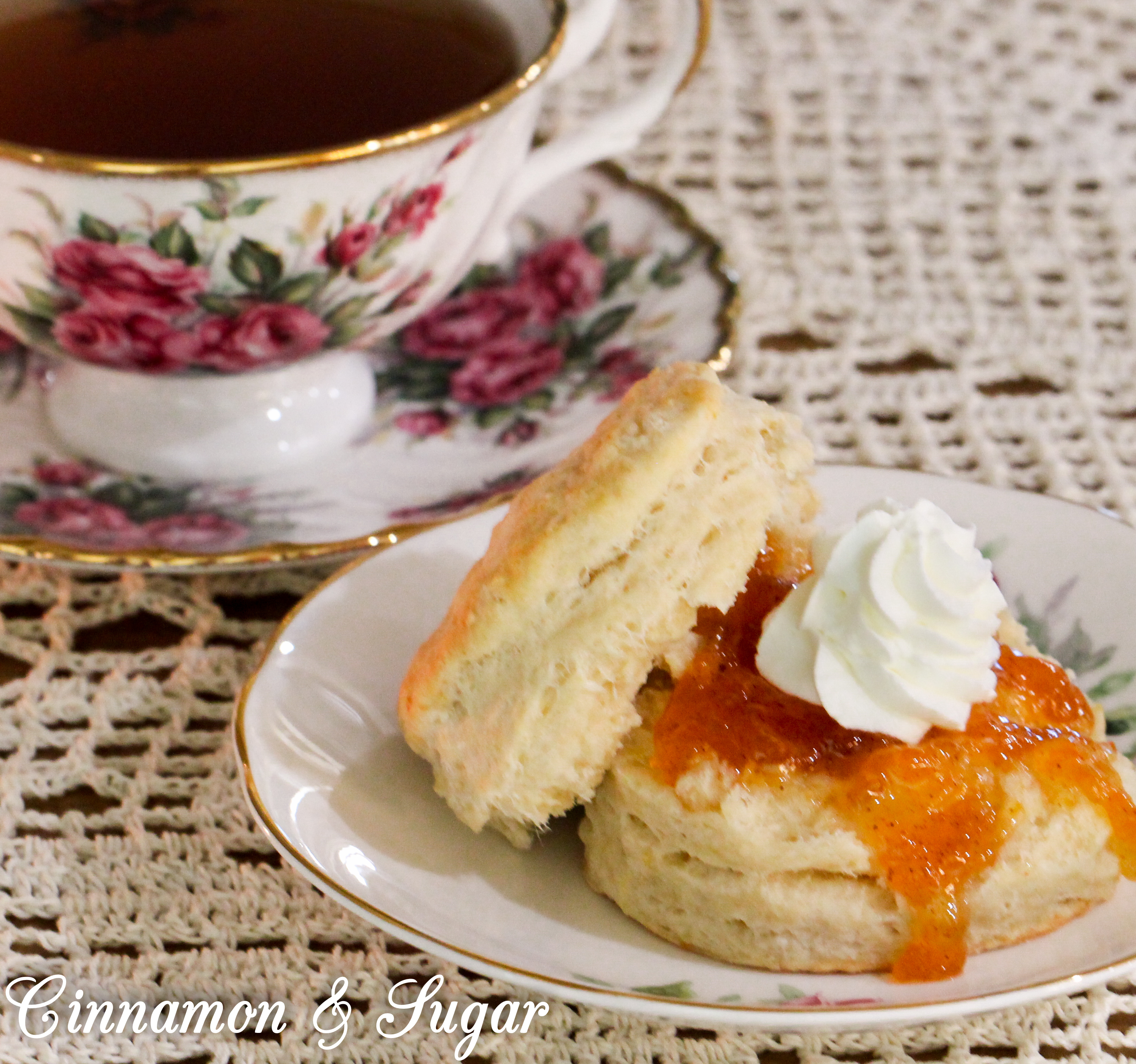 Simple Scones with Vanilla and Lemon Zest