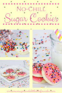 Quick No-Chill Sugar Cookies uses plenty of vanilla for flavor and bake up soft. Perfect with a cup of hot tea or coffee, or add fun frosting & sprinkles. 