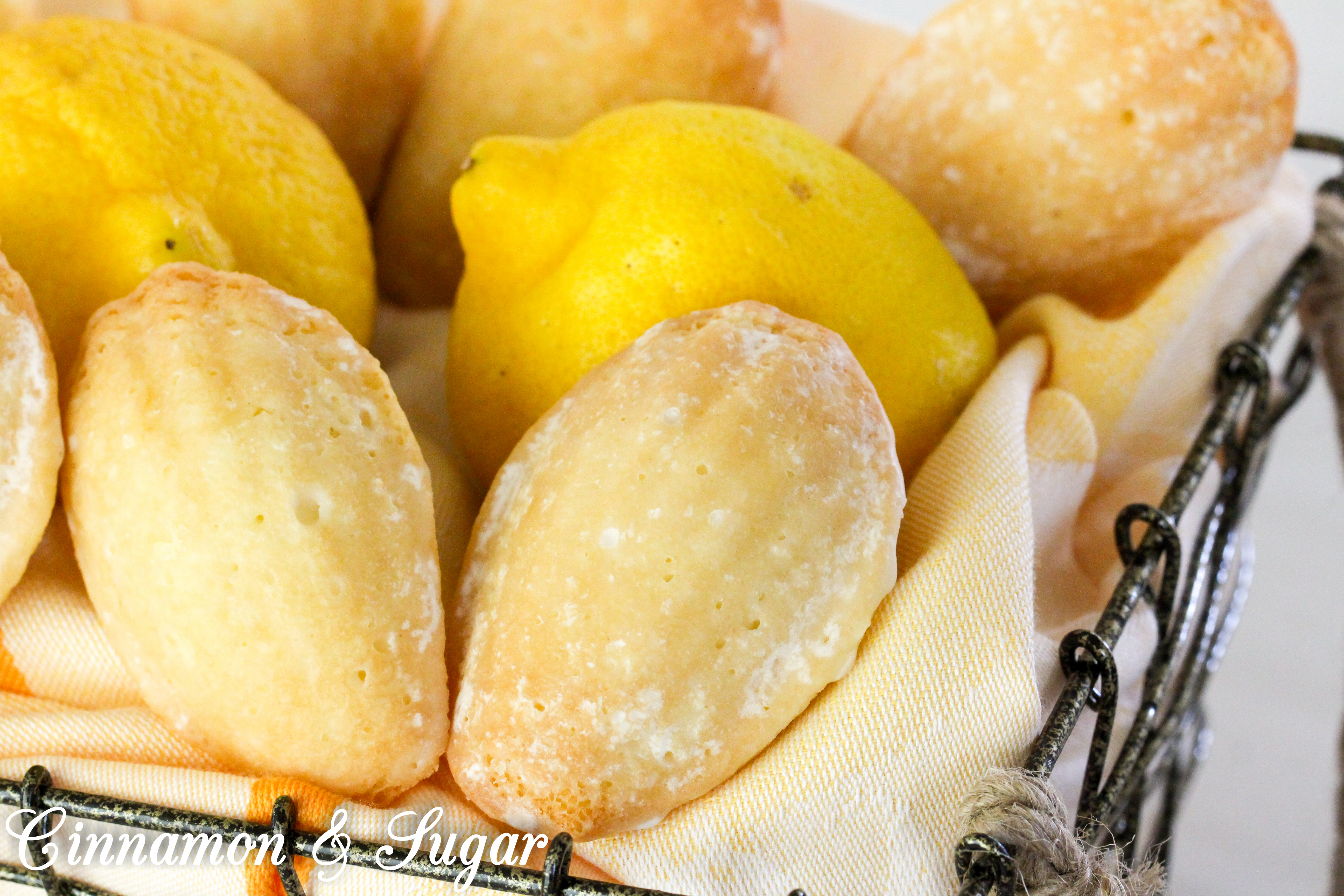 Lemon Glazed Madeleines