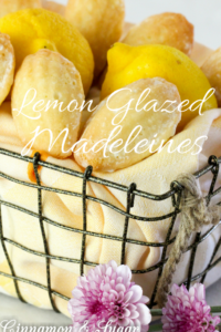 Elegant, cake-like Lemon Glazed Madeleine Cookies are an idea dessert to serve at luncheons or teas and delicious with bubbly Prosecco or a hot cup of tea!
