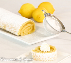 Lemon sponge cake that is quick to bake up then filled with luscious lemon curd, Lemon Jelly Roll Cake will be the star of any dessert table. 
