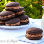 Chocolate Whoopie Pies with Nutella Buttercream