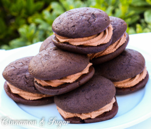 Chocolate Whoopie Pies - Amanda's Cookin' - Cake & Cupcakes