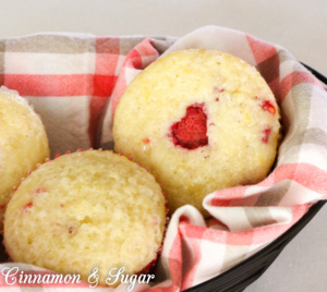 Using plenty of fresh raspberries, these Raspberry Lemon Muffins have a sunny burst of flavor thanks to fresh lemon juice and lemon zest! 