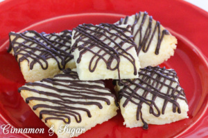 Rich, soft and chewy with a delicate white chocolate flavor, these White Chocolate Brownies make a nice after dinner dessert or a mid-afternoon treat.  