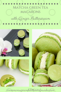 Naturally gluten-free Matcha Green Tea Macarons have an earthy delicate green tea flavor that melds with the spiciness of both fresh and crystallized ginger.
