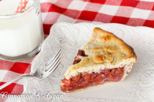 Callie's Cherry Pie uses tart "sour" cherries to bring a full-flavored pie filling that is encased in flaky pastry dough that will melt in your mouth!