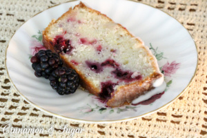 Blackberry Lemon Pound Cake is full of delicious summer flavor with a tender, rich crumb while the lemony icing adds another layer of yumminess! 